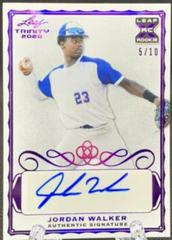 Jordan Walker [Purple] #A-JW1 Baseball Cards 2020 Leaf Trinity Autographs Prices