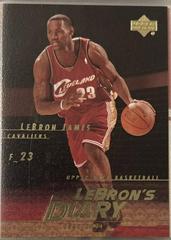 LeBron James LeBron's Diary #LJ14 Basketball Cards 2003 Upper Deck Lebron's Diary Prices