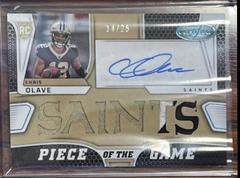 Chris Olave [Teal] #PGS-CO Football Cards 2022 Panini Certified Piece of the Game Signatures Prices
