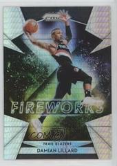 Damian Lillard [Hyper Prizm] Basketball Cards 2018 Panini Prizm Fireworks Prices