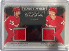 Dylan Larkin, Tyler Bertuzzi Hockey Cards 2021 Upper Deck Black Diamond Mine Dual Relics Prices