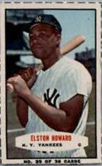 Elston Howard [Hand Cut w/Bat] #29 Baseball Cards 1964 Bazooka Prices