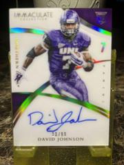David Johnson [Autograph Patch] Football Cards 2015 Panini Immaculate Prices