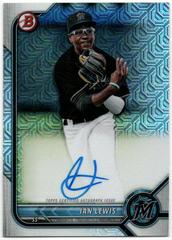 Ian Lewis [Orange Refractor] Baseball Cards 2022 Bowman Chrome Mega Box Mojo Autographs Prices