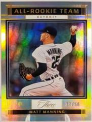 Matt Manning [Holo Gold] #ART-3 Baseball Cards 2022 Panini Three and Two All Rookie Team Prices