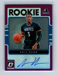 Kris Dunn [Purple] Basketball Cards 2016 Panini Donruss Optic Rookie Signatures Prices