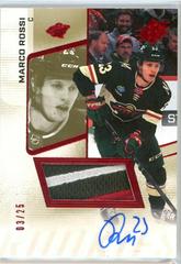 Marco Rossi [Patch] #MR Hockey Cards 2022 SPx Rookie Autographs Prices