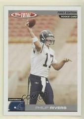 Philip Rivers [First Edition] Football Cards 2004 Topps Total Prices