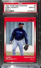 Kirby Puckett [Info 1] #5 Baseball Cards 1991 Star Gold Edition Prices