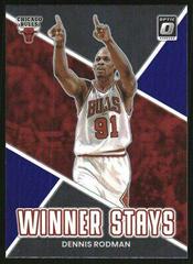 Dennis Rodman [Purple] #9 Basketball Cards 2022 Panini Donruss Optic Winner Stays Prices