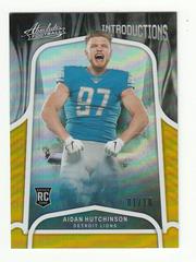 Aidan Hutchinson [Spectrum Gold] #INT-11 Football Cards 2022 Panini Absolute Introductions Prices