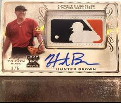 Hunter Brown [Spectrum Silver] #PA-HB1 Baseball Cards 2020 Leaf Trinity Patch Autographs Prices
