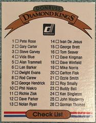 Checklist 1-26 Baseball Cards 1982 Donruss Prices