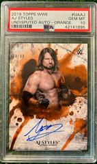 AJ Styles [Orange] Wrestling Cards 2018 Topps WWE Undisputed Autographs Prices