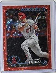 Mike Trout [Red Crackle Foil] #27 Baseball Cards 2024 Topps Prices
