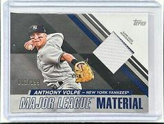 Anthony Volpe [Black] #MLM-AV Baseball Cards 2024 Topps Major League Material Prices