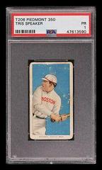 Tris Speaker Baseball Cards 1909 T206 Piedmont 350 Prices