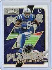 Jonathan Taylor [Silver] Football Cards 2022 Panini Contenders Power Players Prices
