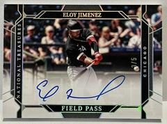Eloy Jimenez [Holo Silver] #FP-EJ Baseball Cards 2022 Panini National Treasures Field Pass Signatures Prices