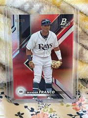 Wander Franco [Red] #TOP-9 Baseball Cards 2019 Bowman Platinum Top Prospects Prices