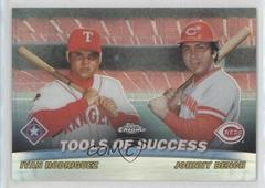 I. Rodriguez, J. Bench [Refractor] Baseball Cards 2001 Topps Chrome Combos Prices