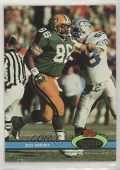 Ed West [Super Bowl XXVI] #131 Football Cards 1991 Stadium Club Prices