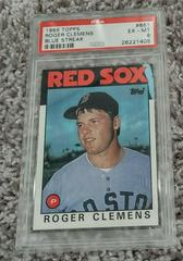 Roger Clemens [Blue Streak] #661 Baseball Cards 1986 Topps Prices