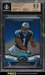Cam Newton [Blue Refractor] #1 Football Cards 2011 Topps Platinum Prices
