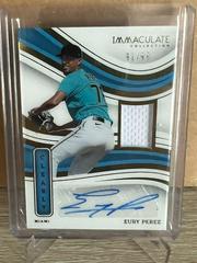 Eury Perez [Prospect Patch Autograph] #4 Baseball Cards 2023 Panini Immaculate Prices