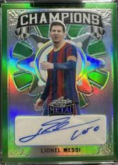 Lionel Messi [Prismatic Green] Soccer Cards 2022 Leaf Metal Champions Autographs Prices
