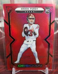 Brock Purdy [Red Flood] #158 Football Cards 2022 Panini Obsidian Prices
