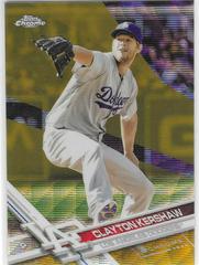 Clayton Kershaw [With Hat Gold Wave] #25 Baseball Cards 2017 Topps Chrome Prices