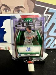 Cole Carrigg [Green] #23A-CC Baseball Cards 2023 Bowman Draft Class of Autographs Prices