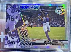 Justin Jefferson [Silver] #M-21 Football Cards 2022 Panini Mosaic Montage Prices
