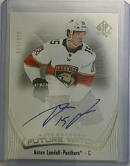 Anton Lundell [Autograph] Hockey Cards 2021 SP Authentic Prices