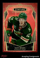 Matt Boldy [Design Variant Red] Hockey Cards 2022 Upper Deck Stature Prices