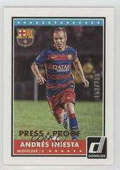 Andres Iniesta Soccer Cards 2015 Panini Donruss Prices