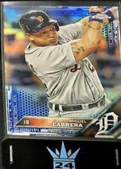 Miguel Cabrera [Blue Refractor] #109 Baseball Cards 2016 Topps Chrome Prices