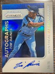 Tim Raines [Blue] Baseball Cards 2015 Panini Prizm Autograph Prizms Prices
