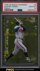 Chipper Jones [Triple] #8 Baseball Cards 1999 Upper Deck Black Diamond Prices