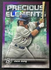 Jace Jung [Purple] Baseball Cards 2023 Bowman Platinum Precious Elements Prices