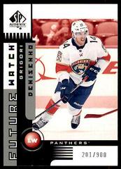 Grigori Denisenko #01FW-GD Hockey Cards 2021 SP Authentic 2001-02 Retro Future Watch Prices