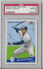 David Justice #110 Baseball Cards 2002 Fleer Tradition Prices