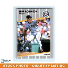 Jeff Robinson #143 Baseball Cards 1989 Fleer Prices