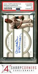 Brooks Robinson #LAC-BRO Baseball Cards 2022 Topps Definitive Legendary Autograph Collection Prices