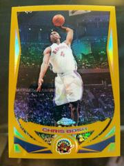 Chris Bosh [Gold Refractor] #4 Basketball Cards 2004 Topps Chrome Prices