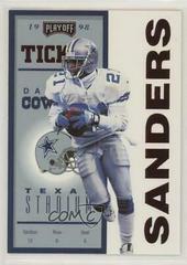 Deion Sanders [Red] Football Cards 1998 Playoff Contenders Ticket Prices