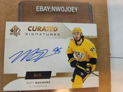 Matt Duchene Hockey Cards 2022 SP Authentic Curated Signatures Prices
