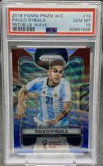 Paulo Dybala [Red & Blue Wave] Soccer Cards 2018 Panini Prizm World Cup Prices