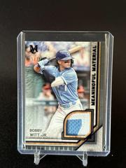 Bobby Witt Jr. [Amethyst] #MMR-BWJ Baseball Cards 2023 Topps Museum Collection Meaningful Materials Relics Prices